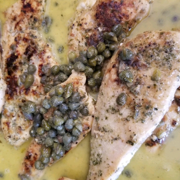 Chicken Breasts in Caper Cream Sauce