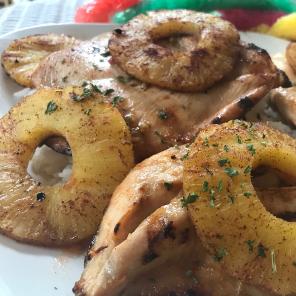 Luau Grilled Chicken and Pineapple
