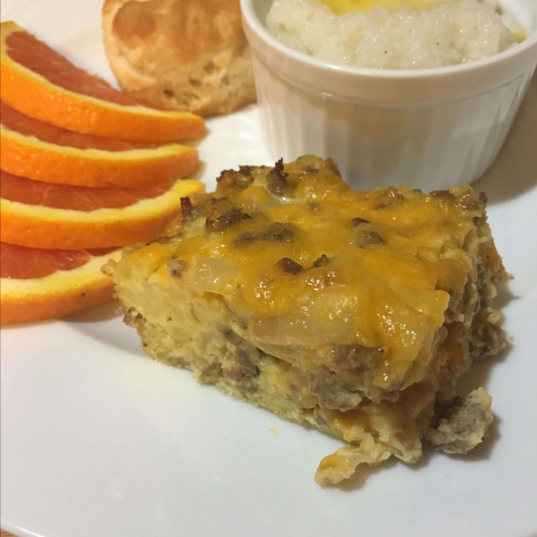 Cheesy Sausage and Potato Breakfast Casserole