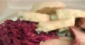 Knedliky - Czech Dumpling with Sauerkraut (Zeli)