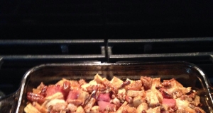 Warm Maple, Ham and Apple Coffeecake