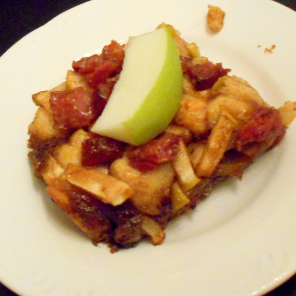 Warm Maple, Ham and Apple Coffeecake