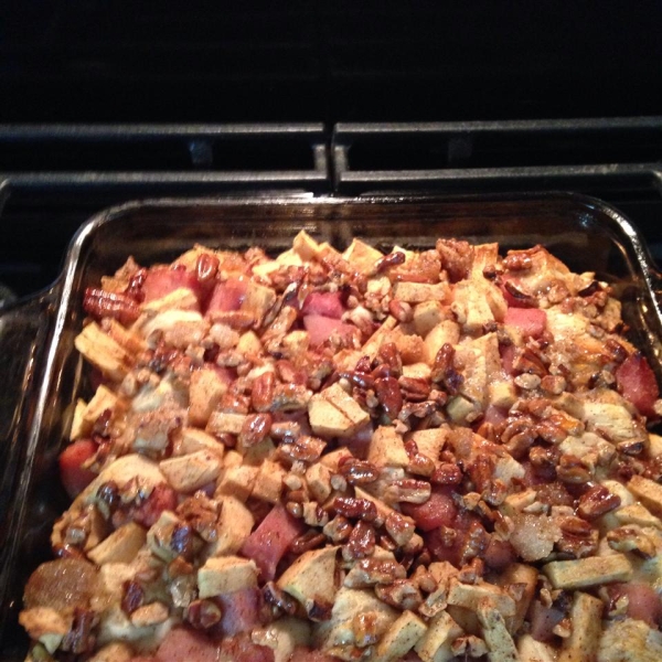 Warm Maple, Ham and Apple Coffeecake