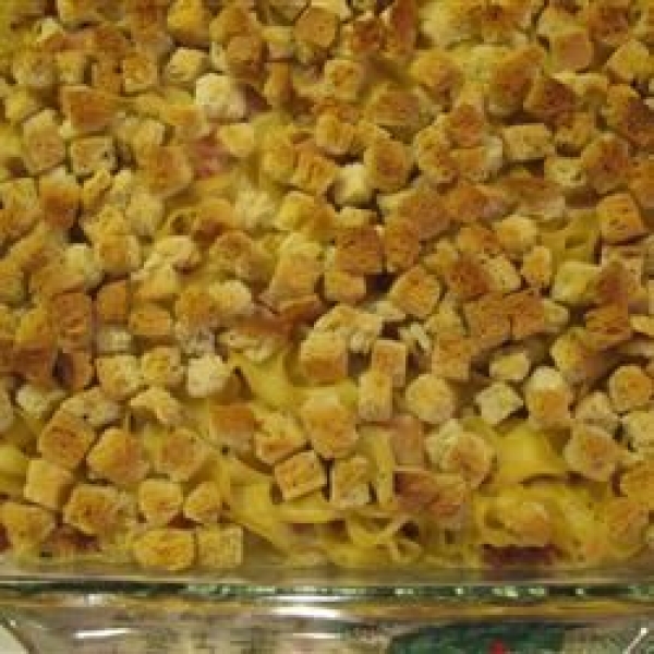 Easy Ham and Swiss Casserole