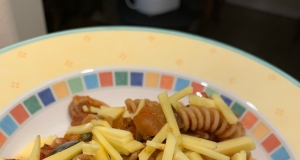 Eggplant Red Gravy with Anchovies