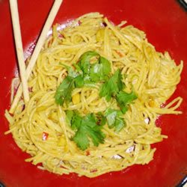 Spaghetti With Peanut Butter Sauce