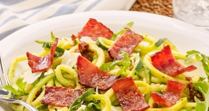 Turkey Bacon Zucchini Pasta