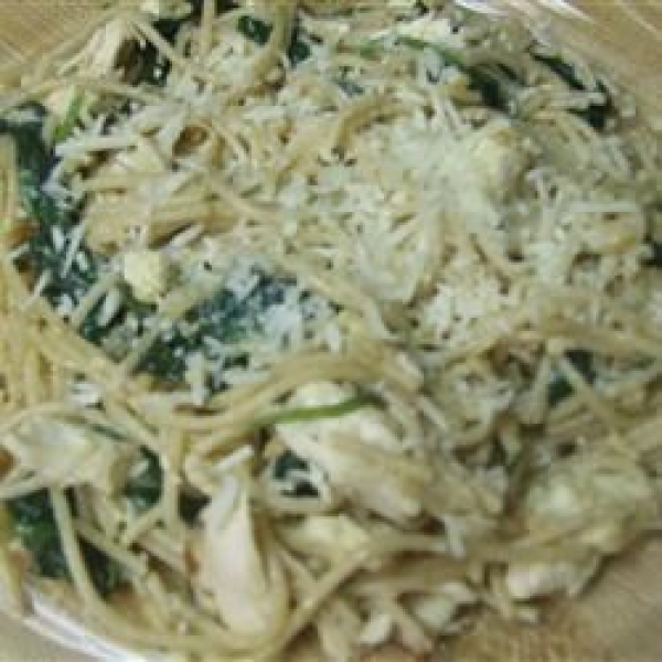 Spinach Garlic Pasta