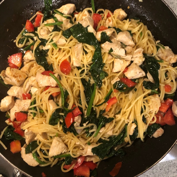 Spinach Garlic Pasta
