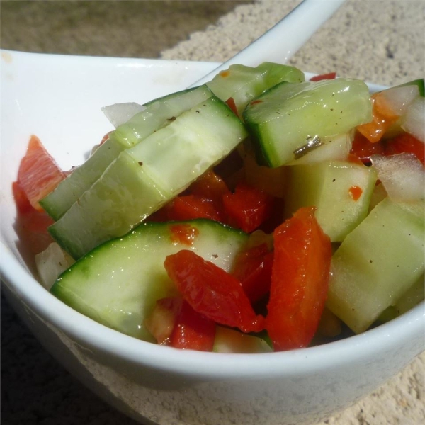Italian Onion Cucumber Salad