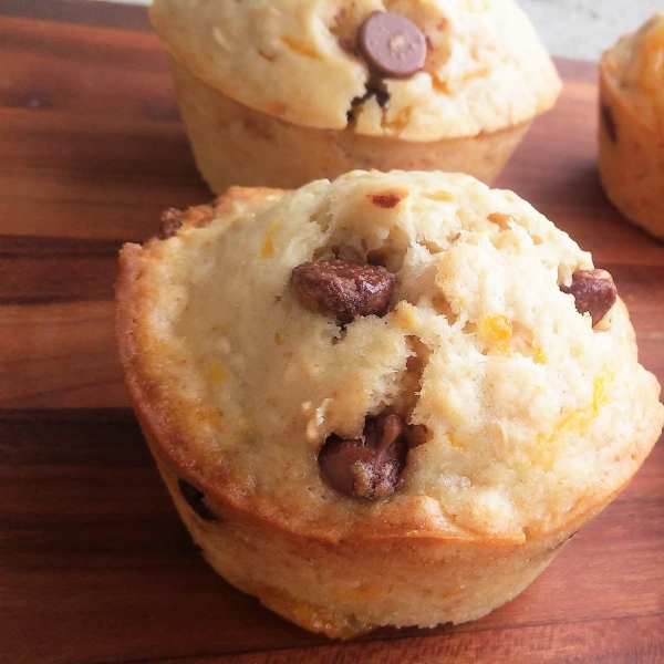 Vegan Orange Chocolate Oatmeal Muffins