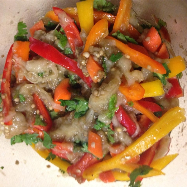 Baked Eggplant Salad