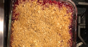 Royal Rhubarb Crisp
