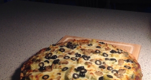 Spinach Alfredo Pizza