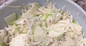 Kohlrabi and Apple Slaw