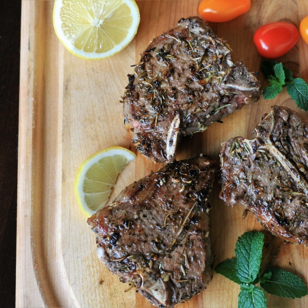 Grilled Lamb Loin Chops