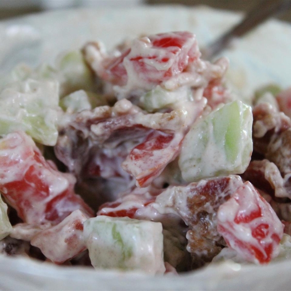 Grandma Jane's Kicked Up Tomato and Cucumber Salad