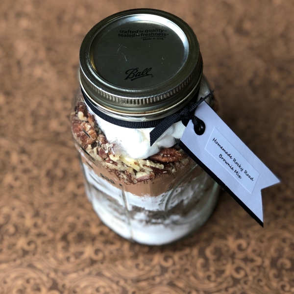 Homemade Rocky Road Brownie Mix
