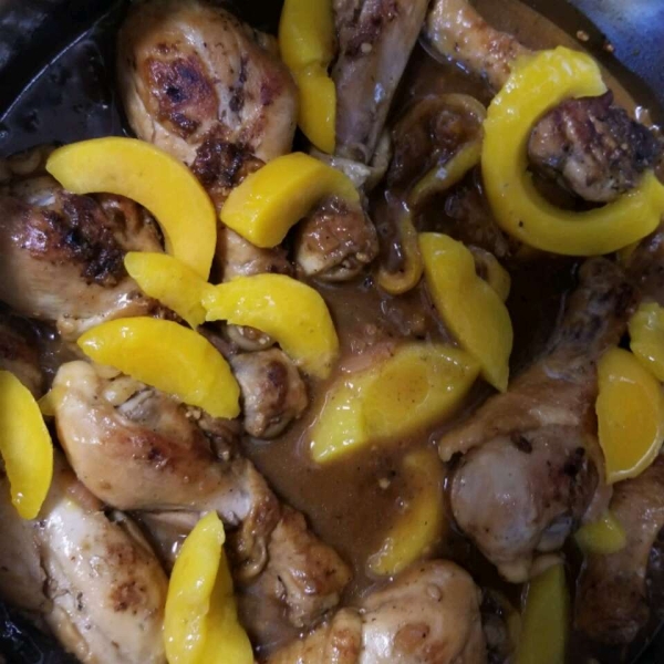 Drumsticks with Peach and Honey