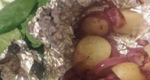 Grilled Potatoes and Onion