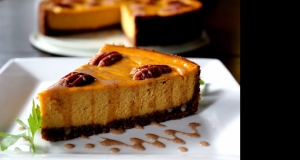 Carrot Cheesecake with Crumb Crust