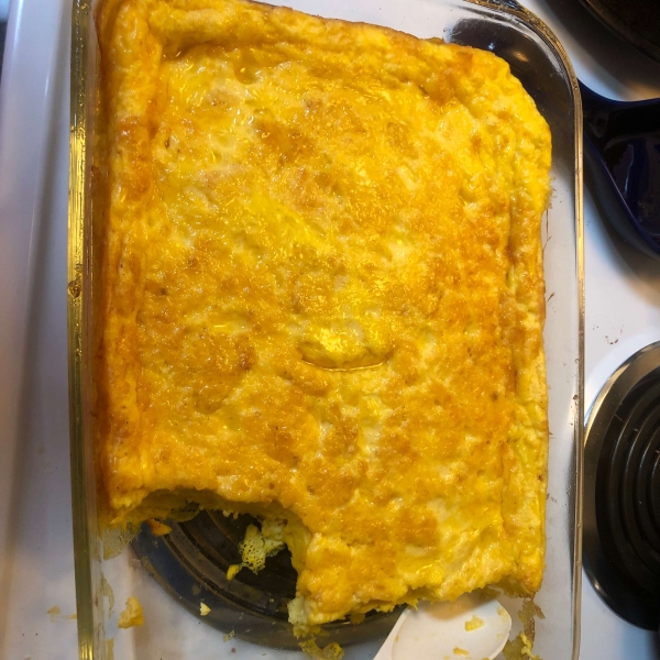 Cheesy Oven-Scrambled Eggs