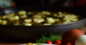 Spinach, Fennel, and Zucchini Frittata