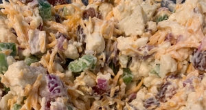 Cauliflower Salad with Cheddar and Bacon