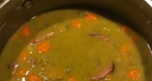 Ham Bone and Green Split Pea Soup