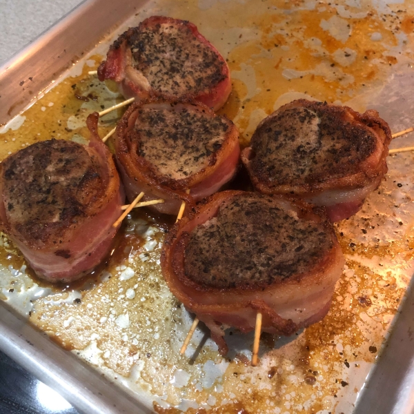 Bacon-Wrapped Pork Medallions