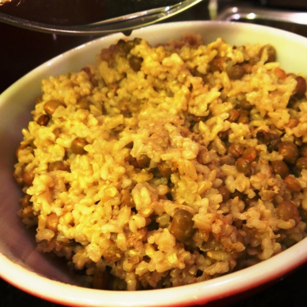 Easy Coconut Rice and Black-Eyed Peas