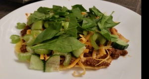 Taco-Topped Cornmeal Pancakes