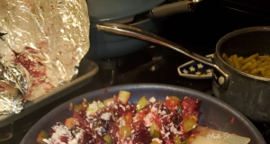Warm Bok Choy, Beet and Feta Salad