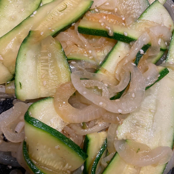 Japanese Zucchini and Onions