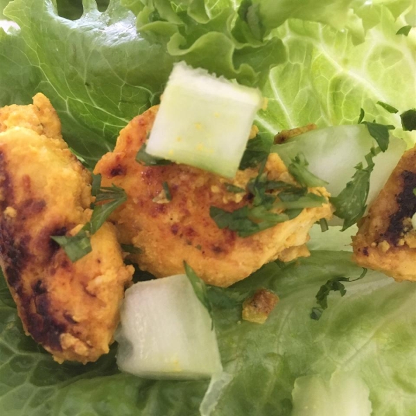 Tangy Turmeric Chicken Wraps