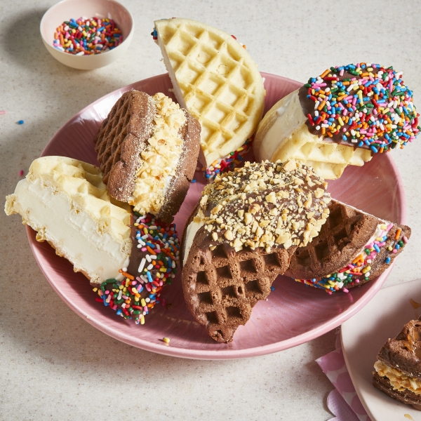 Toasted Waffle Ice Cream Sandwich