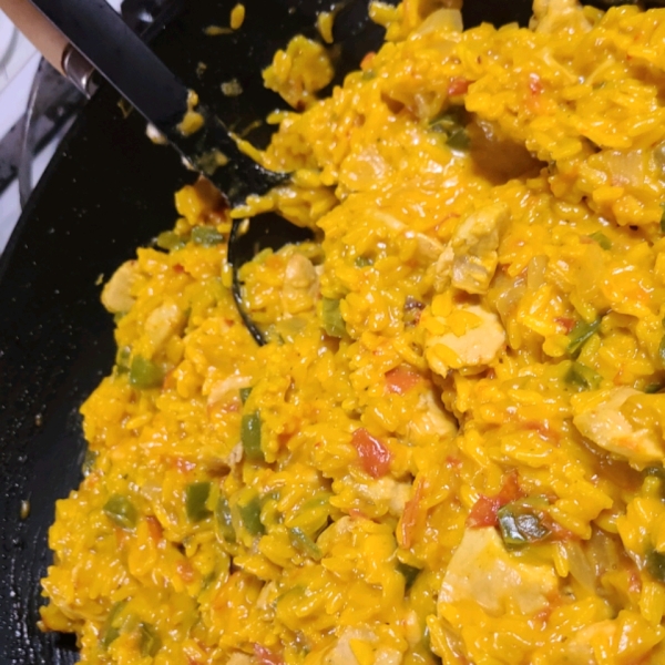 Cheesy Chicken and Yellow Rice