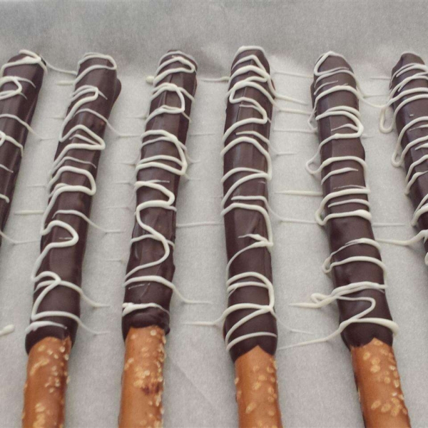 White Chocolate-Covered Pretzels