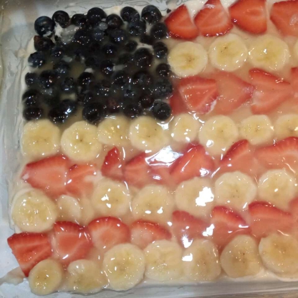 Patriotic Fruit Pizza