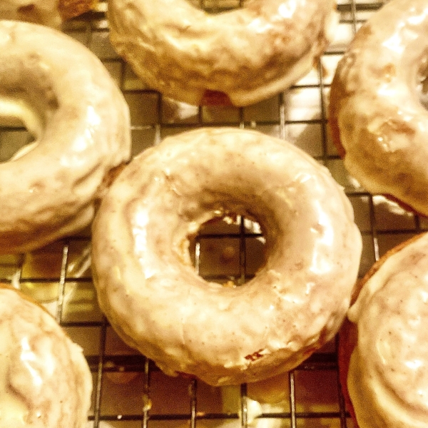 Glazed Pumpkin Spice Doughnuts