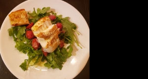 Parmesan Black Cod with Arugula and Tomato Topping