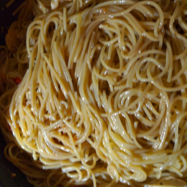 Greg's Easy Spaghetti with Balsamic Chicken