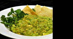 Avocado-Tomatillo Dip with Jalapenos and Cilantro