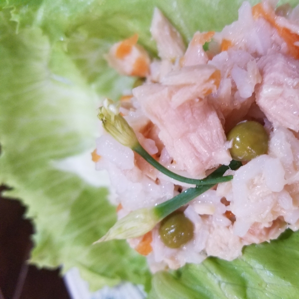 Albacore Tuna and Rice Medley Lettuce Cups