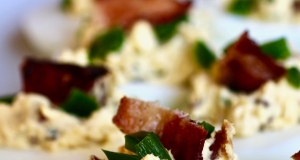 Creamy Jalapeno Deviled Eggs