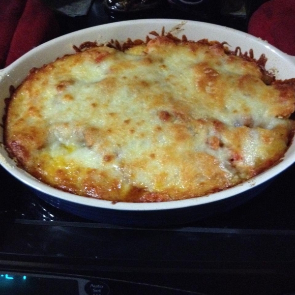 Italian Summer Squash Polenta Bake