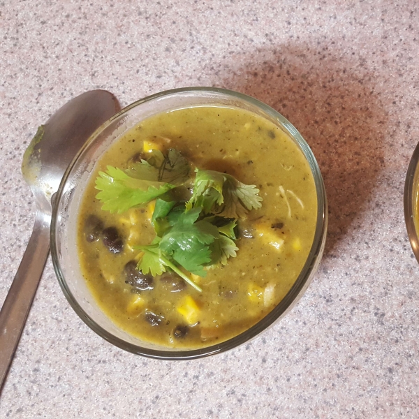 Poblano Chile Pepper Soup