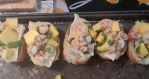 Shrimp and Mango Bruschetta
