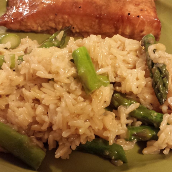 Parmesan Asparagus Rice