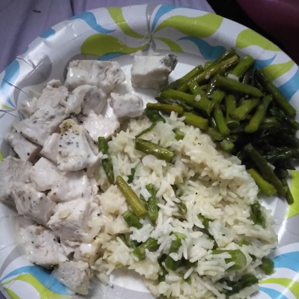 Parmesan Asparagus Rice